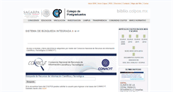 Desktop Screenshot of biblio.colpos.mx